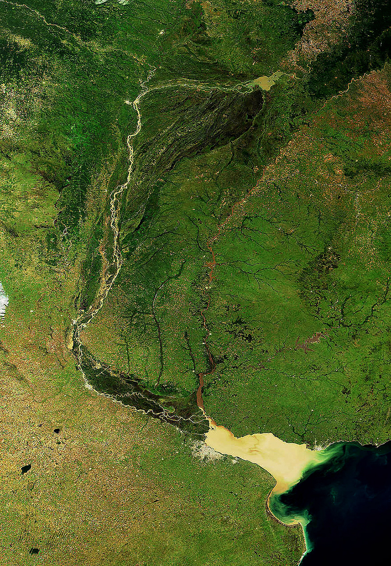 satellite delta del Rio de la Plata