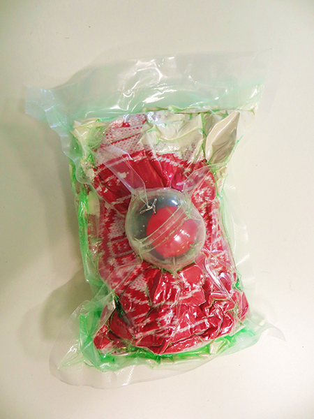 Image 9 Vacuum packed Aberdeen Scarf, playing on the idea of sealing infections