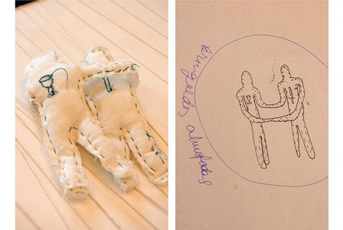 Exhibition of the process of the Contemporary Laboratory featured as part of the spectacle conference Look, Imagine, Listen, Feel held on December 12th, 2014, Casa Daros. Photo: Felipe Moreno