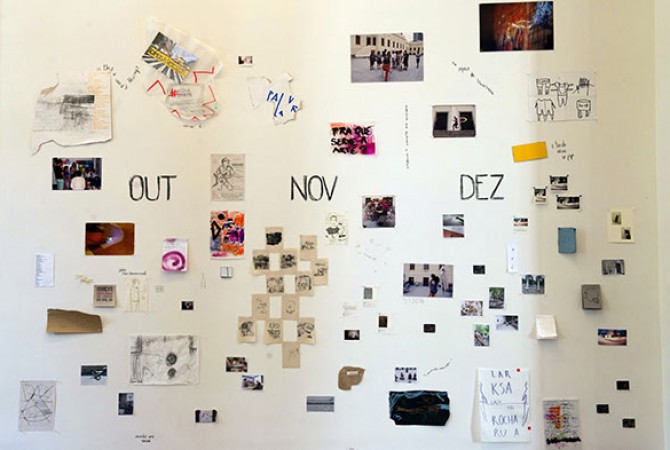 Exhibition of the process of the Contemporary Laboratory featured as part of the spectacle conference <i>Look, Imagine, Listen, Feel</i> held on December 12th, 2014, Casa Daros. Photo: Felipe Moreno