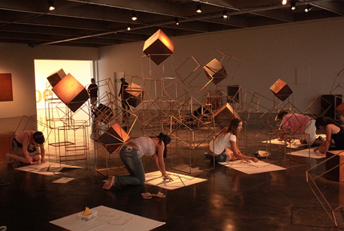 DouAções José Bechara: Contaminations between languages, January 23rd, 2011. Experimental Nucleus of Education and Art, MAM Rio. Photos: Jessica Gogan
