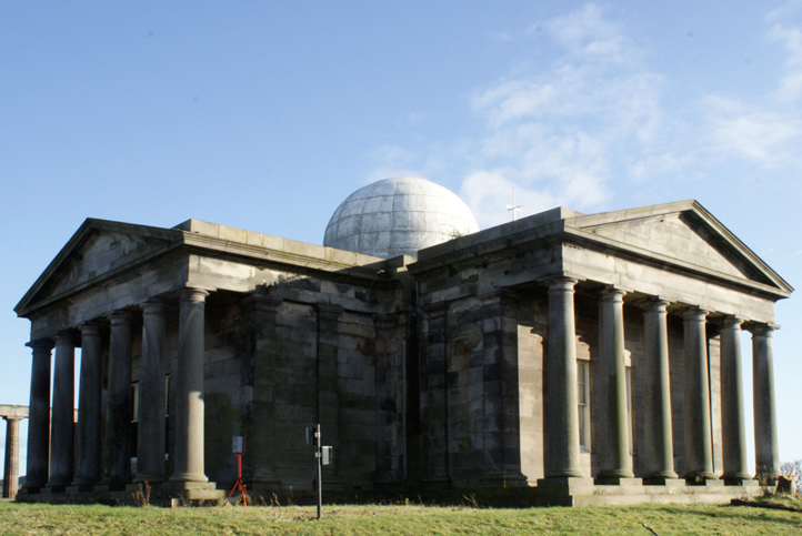 The City Observatory before renovations began, Edinburgh, 2016.